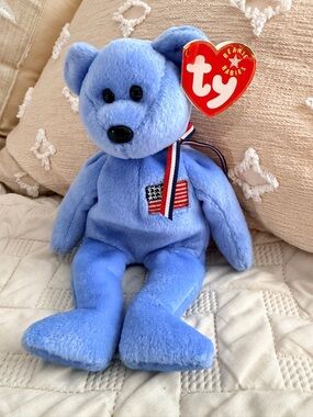 America the Bear (Rare) TY Beanie Baby 9/11 commemorative bear